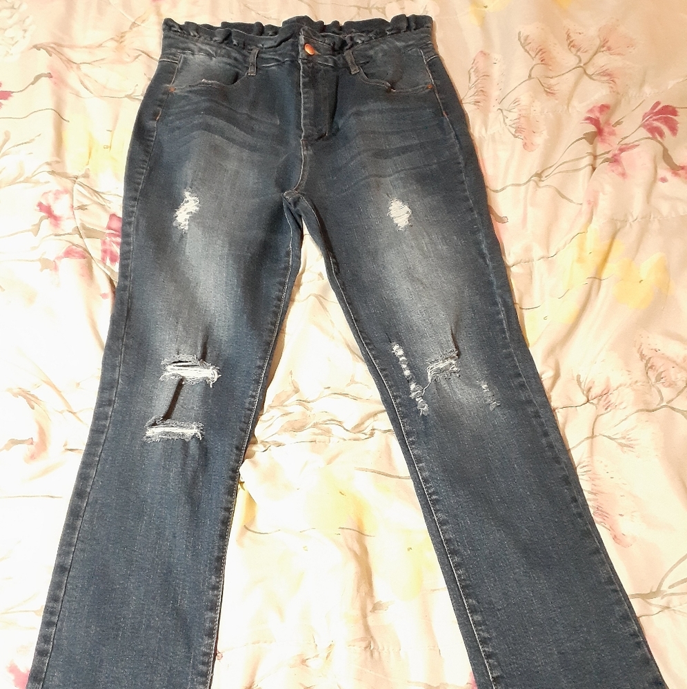 Size 15/33 paper bag waist jeans